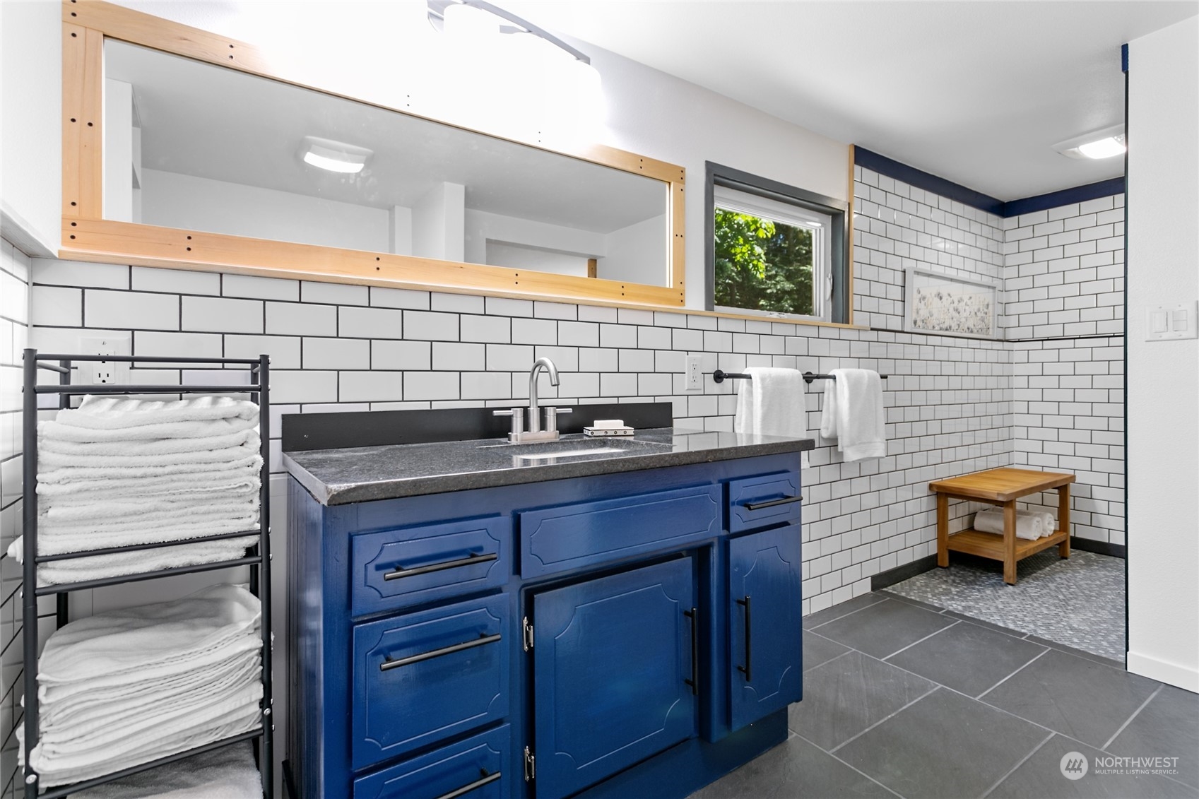 3734 Britton Road Bellingham, WA 98226 - Photo 15 of 40 a bathroom with a sink and a mirror