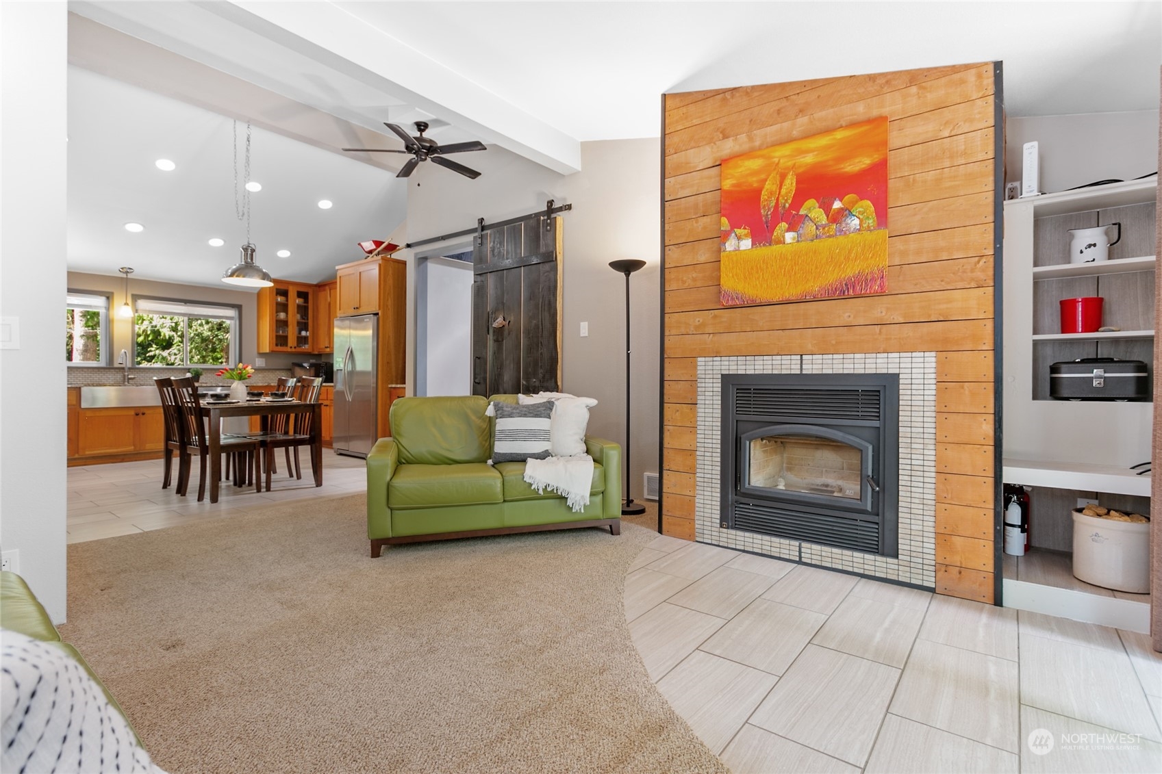3734 Britton Road Bellingham, WA 98226 - Photo 5 of 40 a living room with furniture and a fireplace