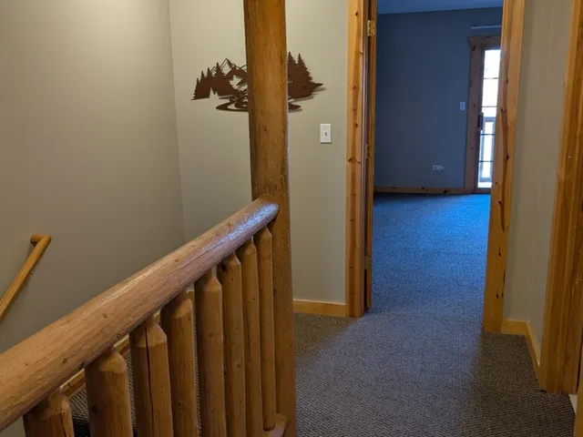 a bathroom with a shower and a toilet