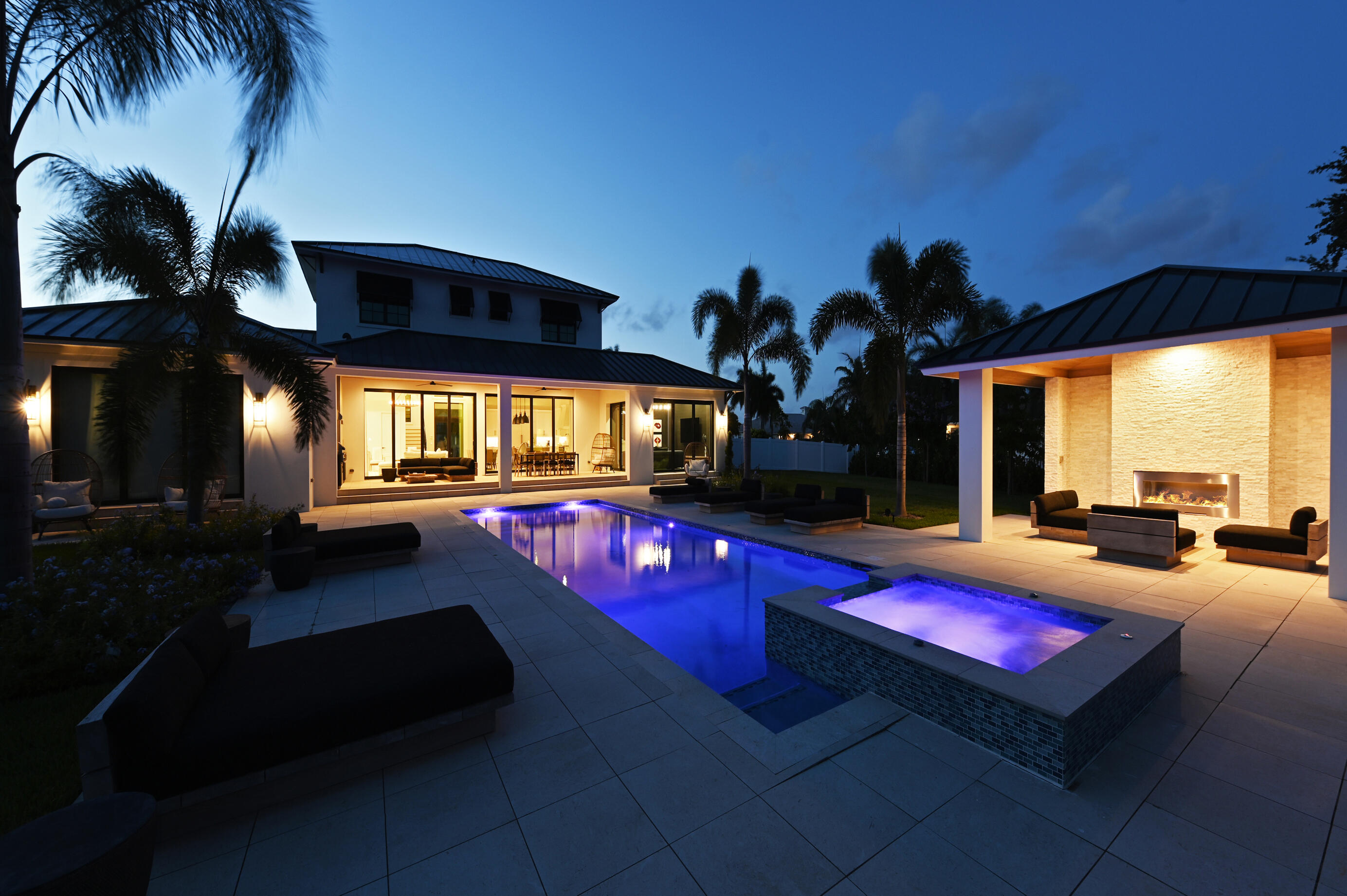 8714 Sawpine Road Delray Beach, FL 33446 - Photo 34 of 34 BACKYARD NIGHT 2