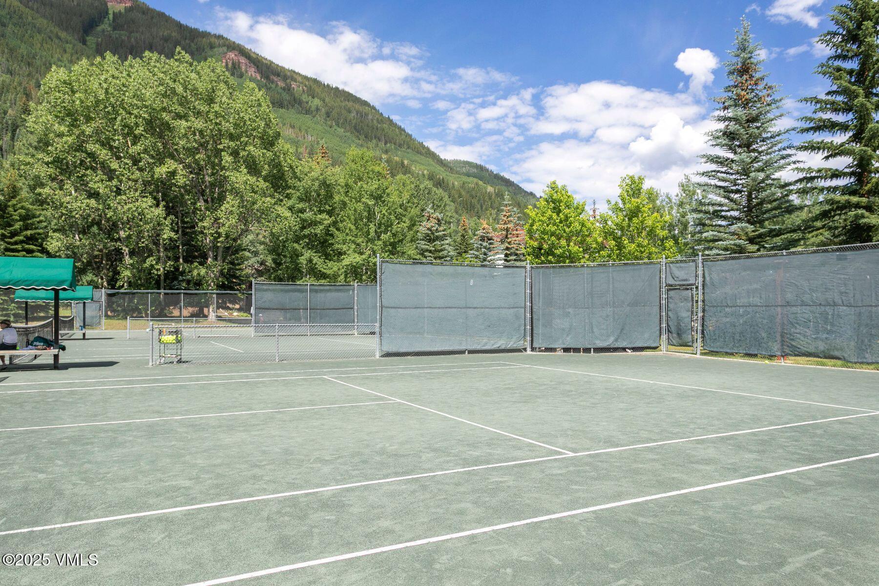 4610 Vail Racquet Club Drive, Unit 2 Vail, CO 81657 - Photo 22 of 28 a view of a tennis court