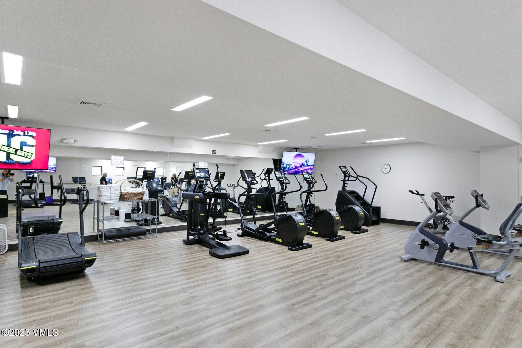 4610 Vail Racquet Club Drive, Unit 2 Vail, CO 81657 - Photo 24 of 28 a view of a room with gym equipment