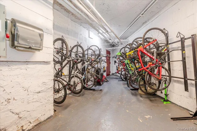 a view of bike storage