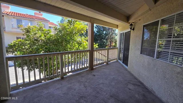 a view of a balcony