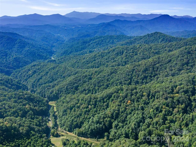 a view of a lush green hillside and a house
