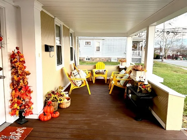 a living room with patio area and furniture
