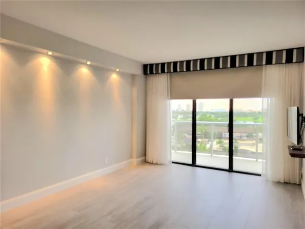 a view of a room with window