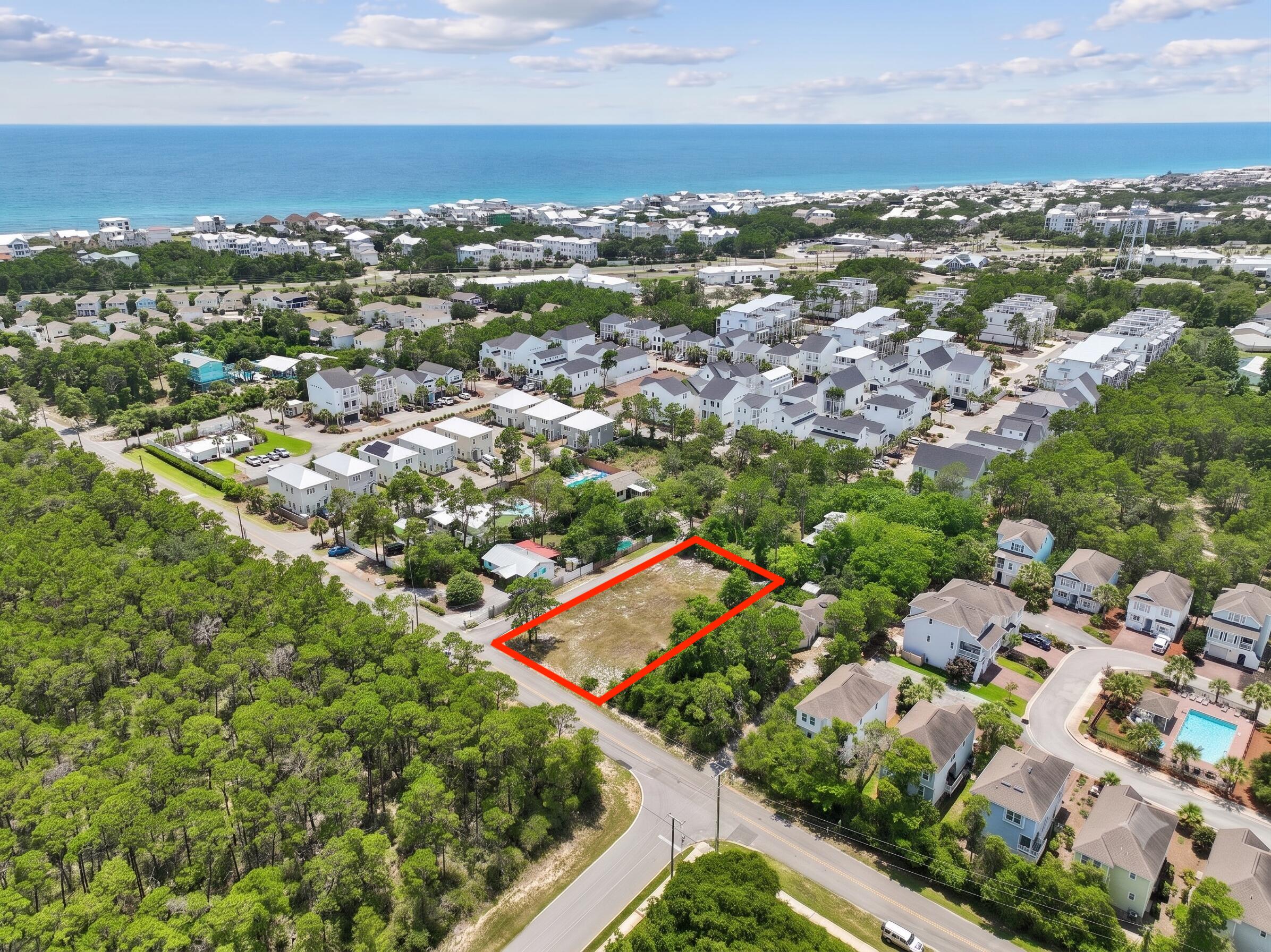 275 North Orange Street Inlet Beach, FL 32461 - Photo 2 of 7 275 Aerial facing South West