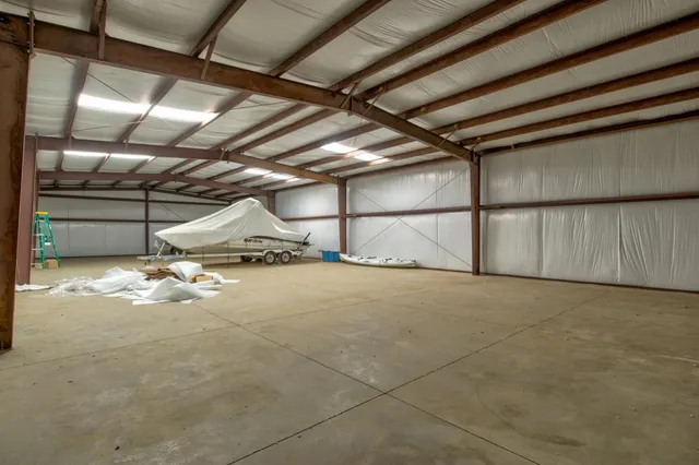 a view of a terrace with city view