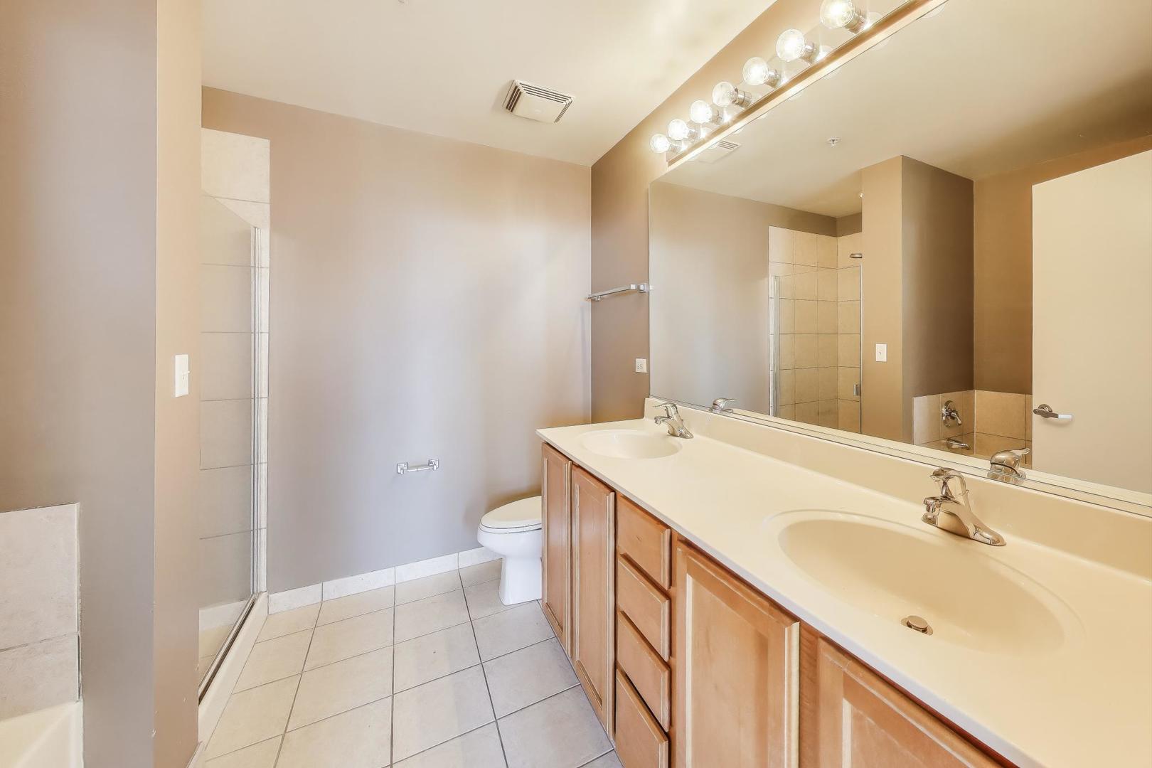 1717 South Prairie Avenue, Unit 1910 Chicago, IL 60616 - Photo 19 of 48 a bathroom with a sink a toilet and mirror