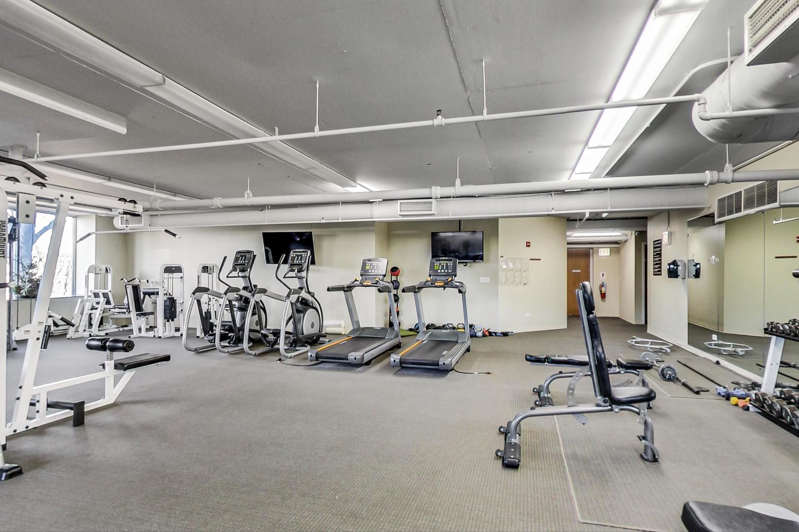 1717 South Prairie Avenue, Unit 1910 Chicago, IL 60616 - Photo 32 of 48 a view of a room with gym equipment