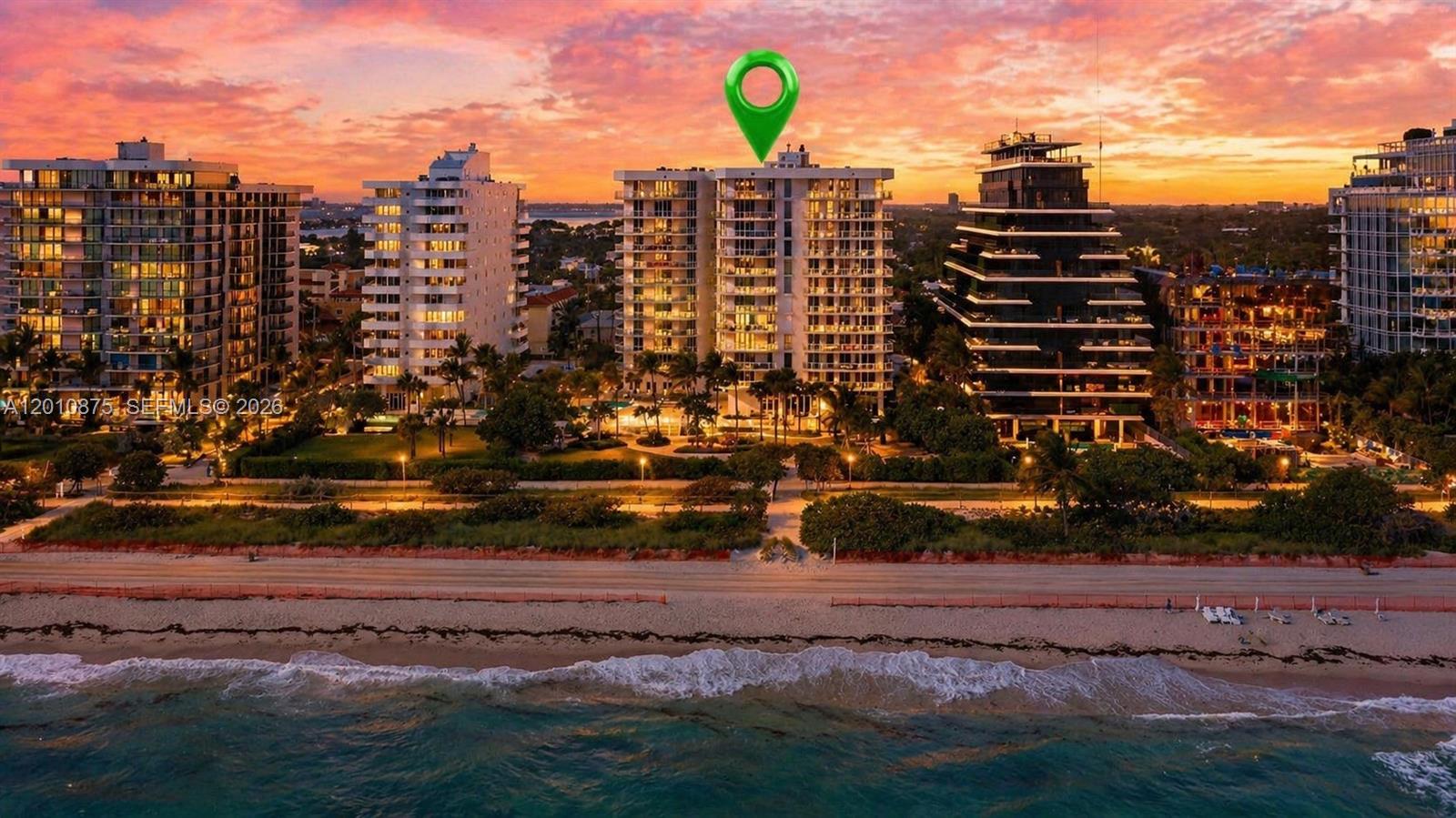 8925 Collins Avenue, Unit 12D Surfside, FL 33154 - Photo 33 of 35 a view of a city