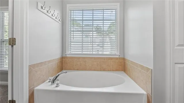 a view of a livingroom from a hallway