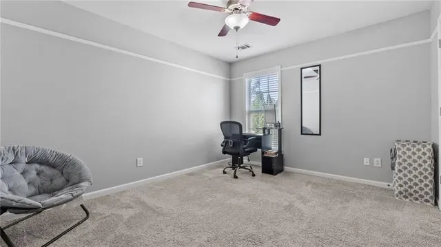 a view of an empty room