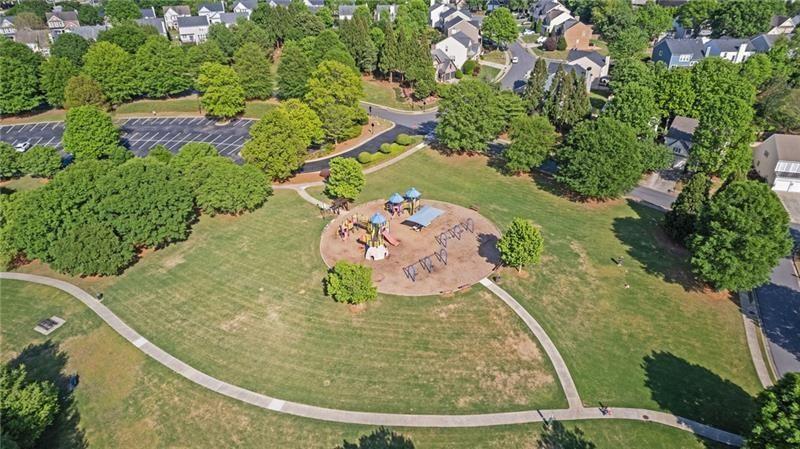 3525 Elder Field Lane Cumming, GA 30040 - Photo 43 of 45 an aerial view of a swimming pool