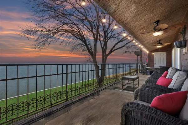 a view of outdoor space with seating area
