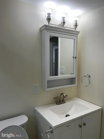 a bathroom with a sink and a toilet