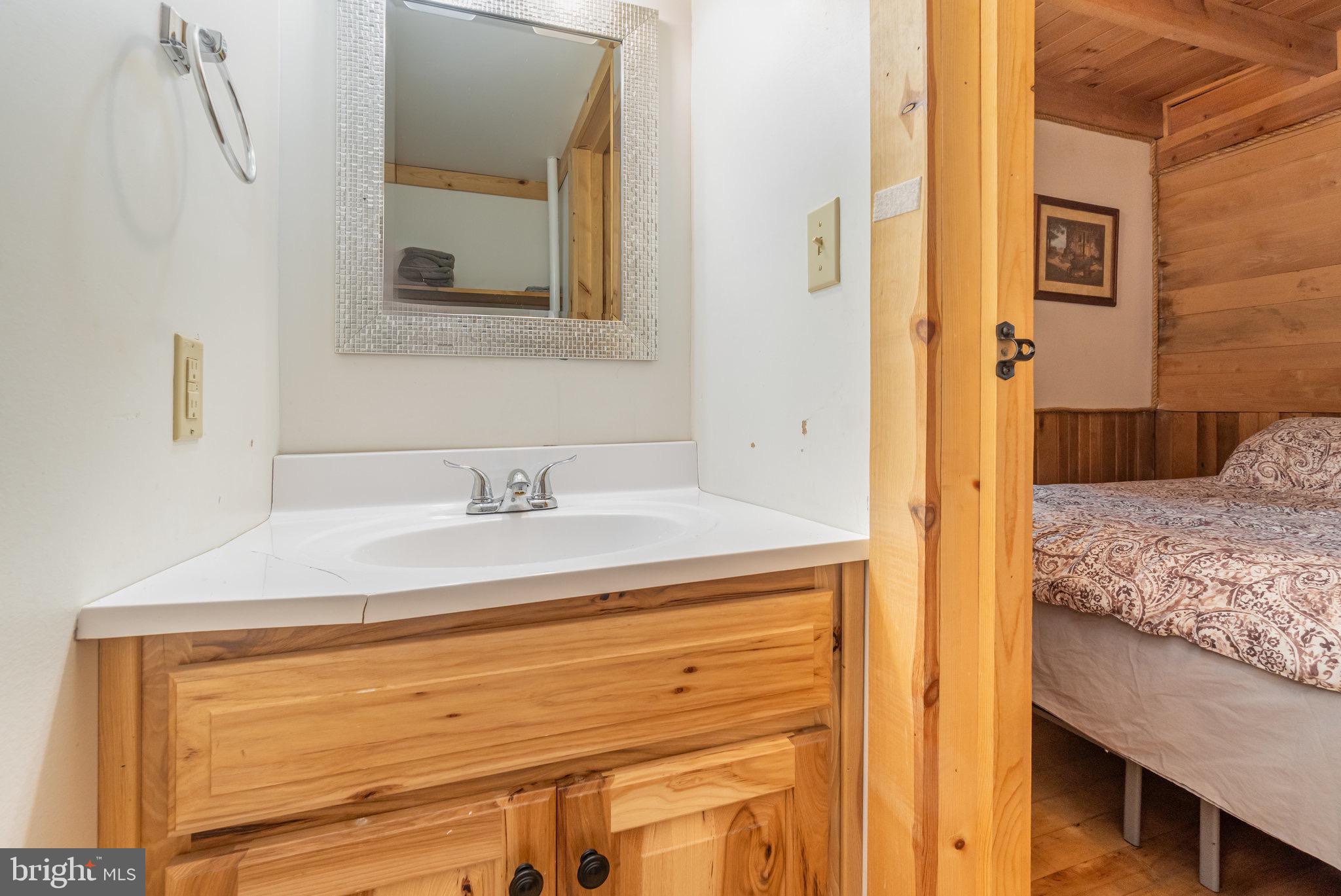 1180 Campbell Hollow Road East Waterford, PA 17021 - Photo 33 of 51 a bathroom with a sink and a mirror