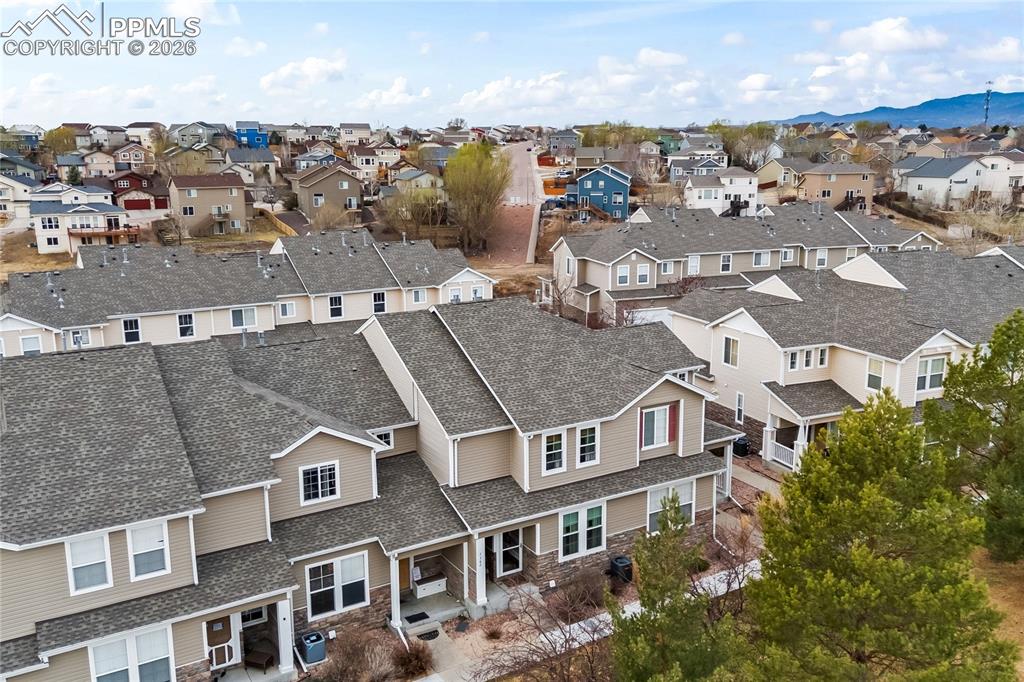 7362 Sandy Springs Point Fountain, CO 80817 - Photo 29 of 41 an aerial view of residential houses with city view