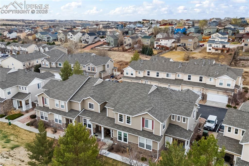 7362 Sandy Springs Point Fountain, CO 80817 - Photo 30 of 41 an aerial view of residential houses with outdoor space