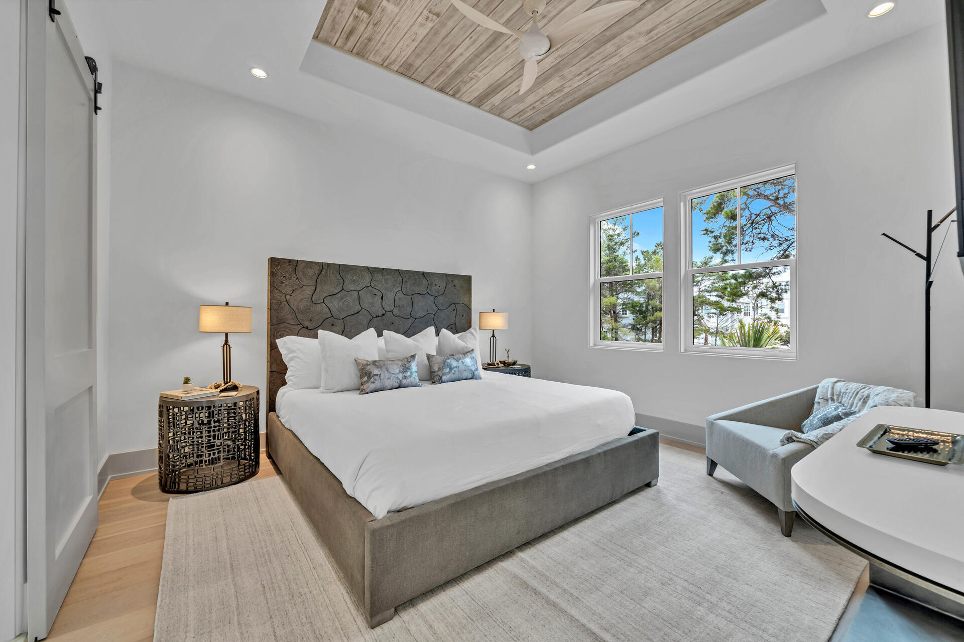 250 Grande Pointe Cir Inlet Beach Inlet Beach, FL 32461 - Photo 35 of 48 a large bedroom with a bed and window