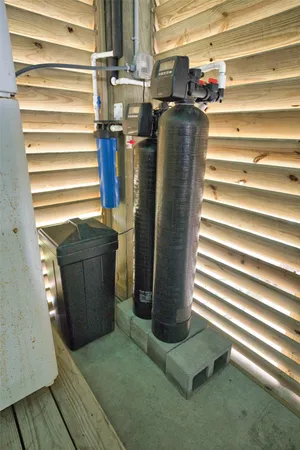 a view of towel hanging in the window