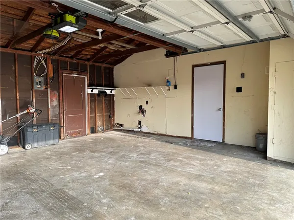 a view of garage