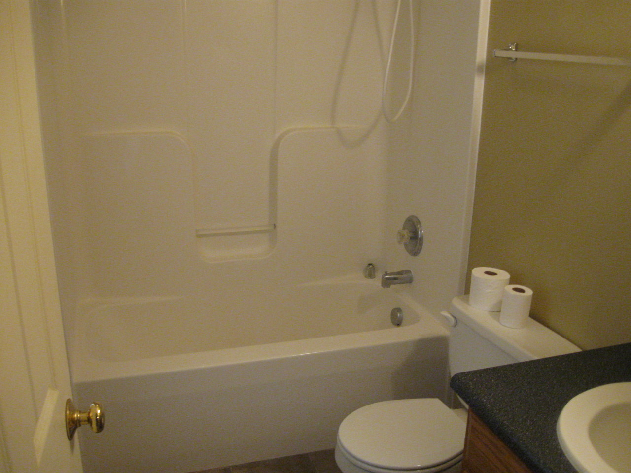 1116 Mountain View Road Vinton, VA 24179 - Photo 8 of 12 a bathroom with a toilet and a bath tub