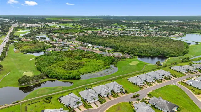an aerial view of a city