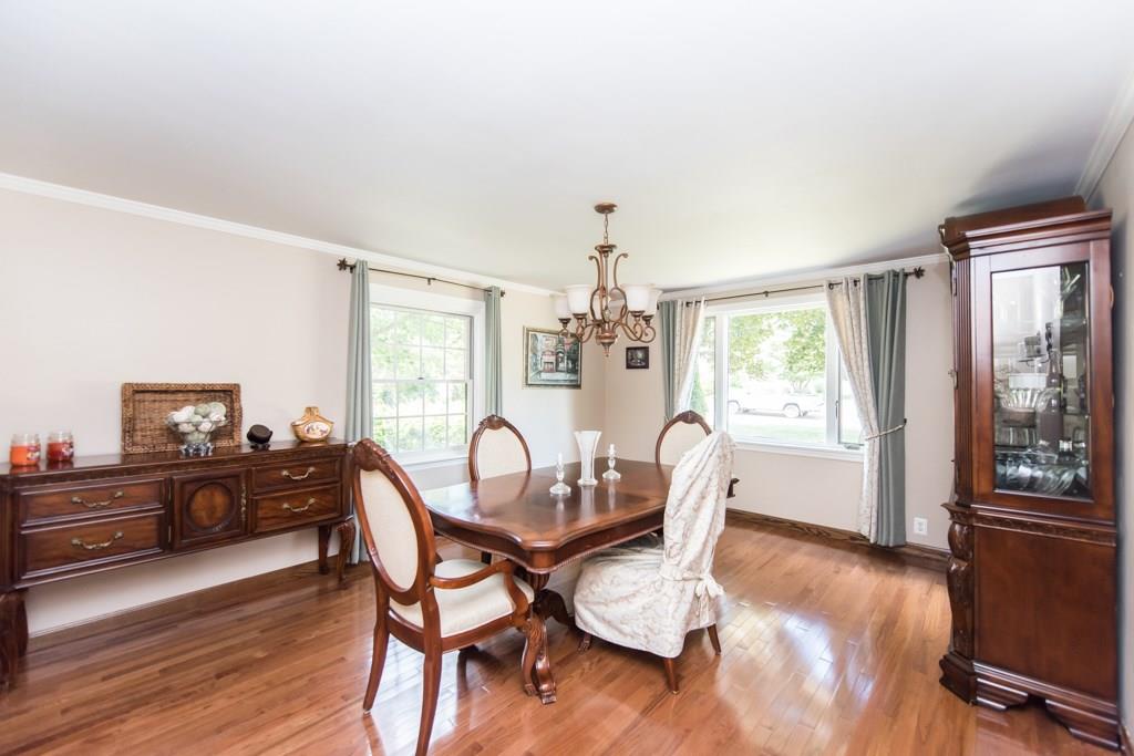 171 Pine Road Pittsburgh, PA 15237 - Photo 10 of 25 This spacious dining room is perfect for family meals. Two windows, hardwood floors and crown moulding.