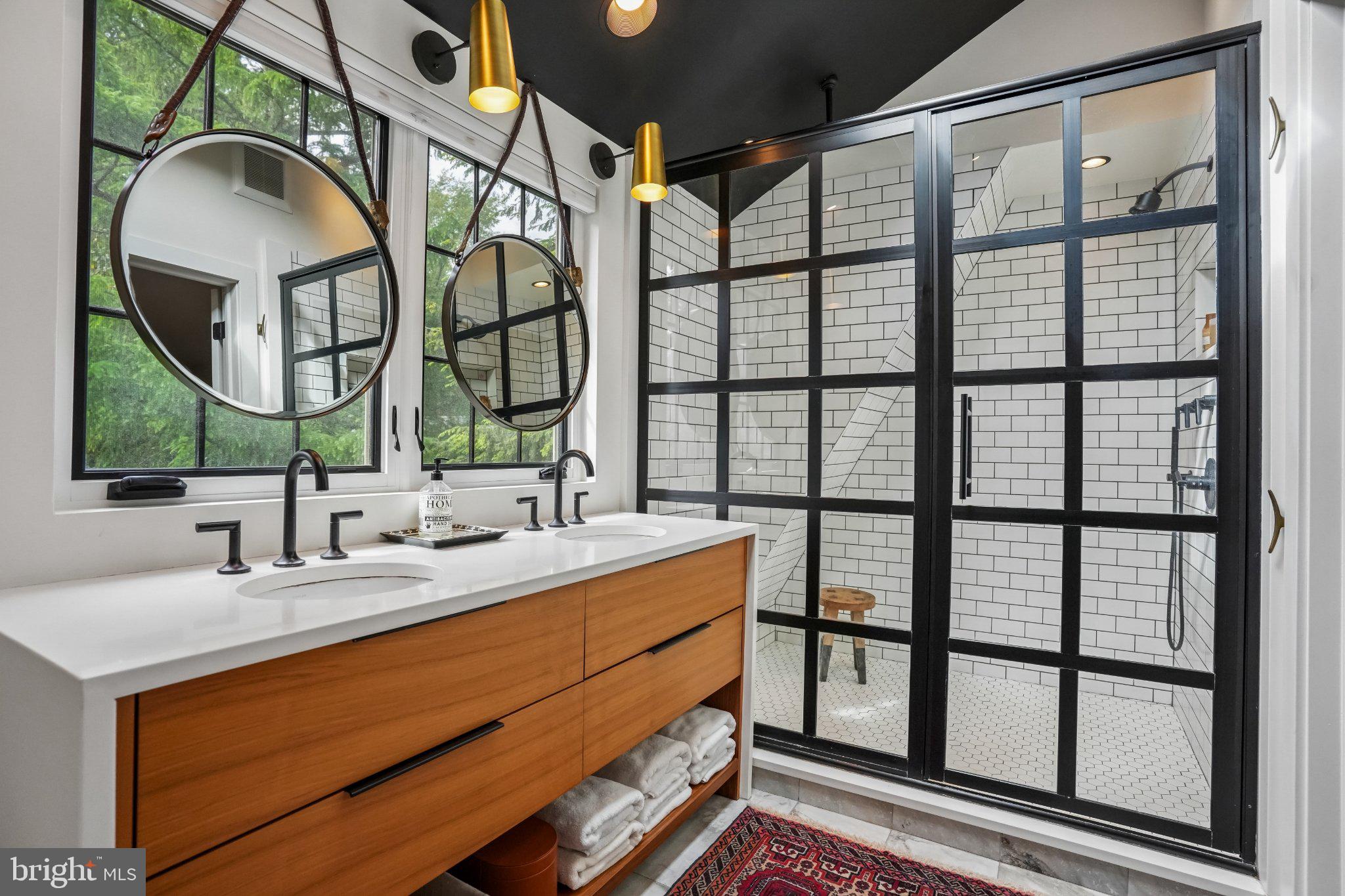 650 Maple Avenue Haddonfield, NJ 08033 - Photo 26 of 31 Sleek modern bathroom with elegant touches.