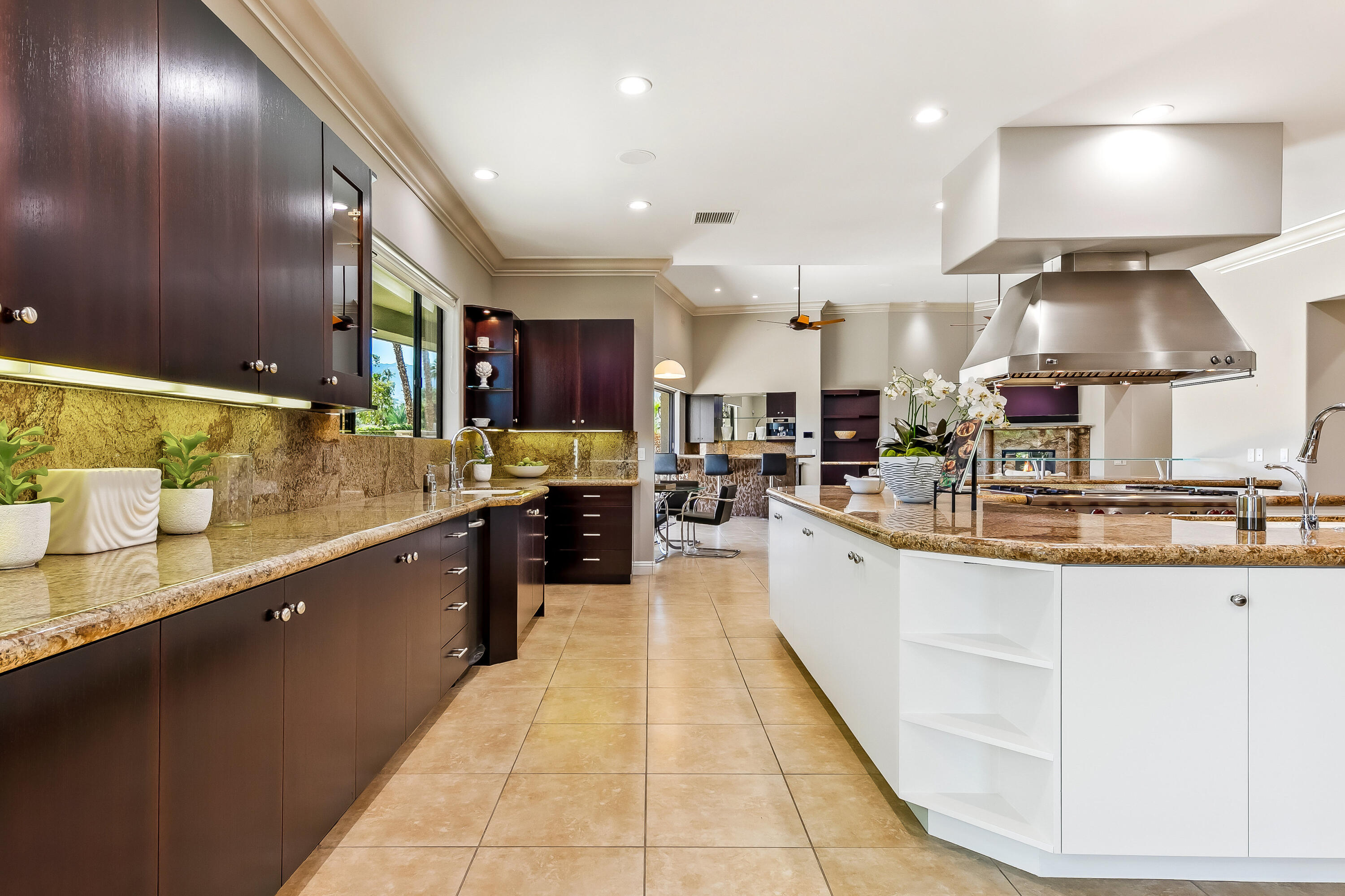 15 Sun Ridge Circle Rancho Mirage, CA 92270 - Photo 15 of 53 a large kitchen with granite countertop lots of counter top space