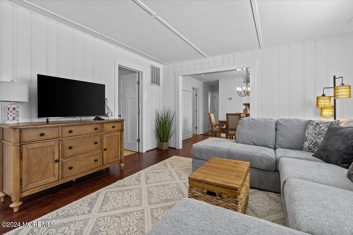 51 3rd Avenue, Unit B WINTER RENTAL Lavallette, NJ 08735 - Photo 6 of 29 a living room with furniture and a flat screen tv