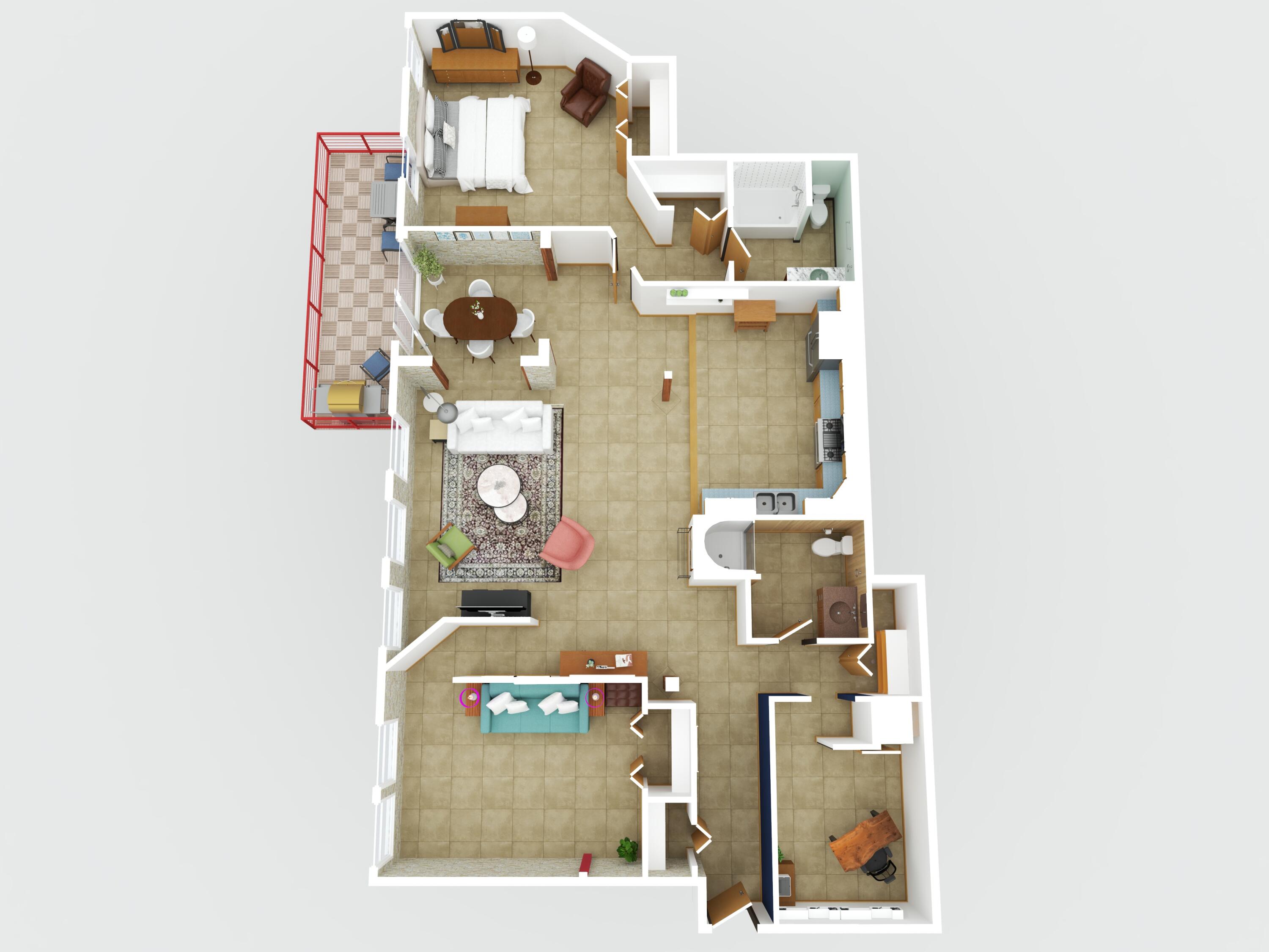 904 East Pearson Street, Unit 501 Milwaukee, WI 53202 - Photo 30 of 31 2-D Floor Plan