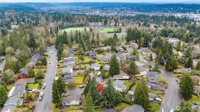 an aerial view of a city