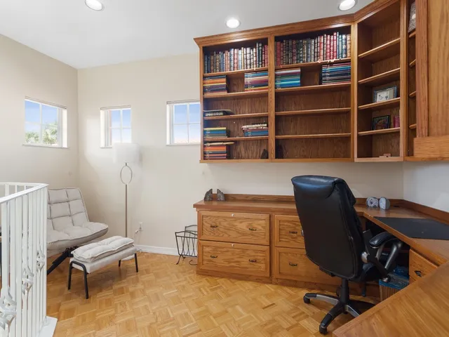 a view of a balcony with lake view