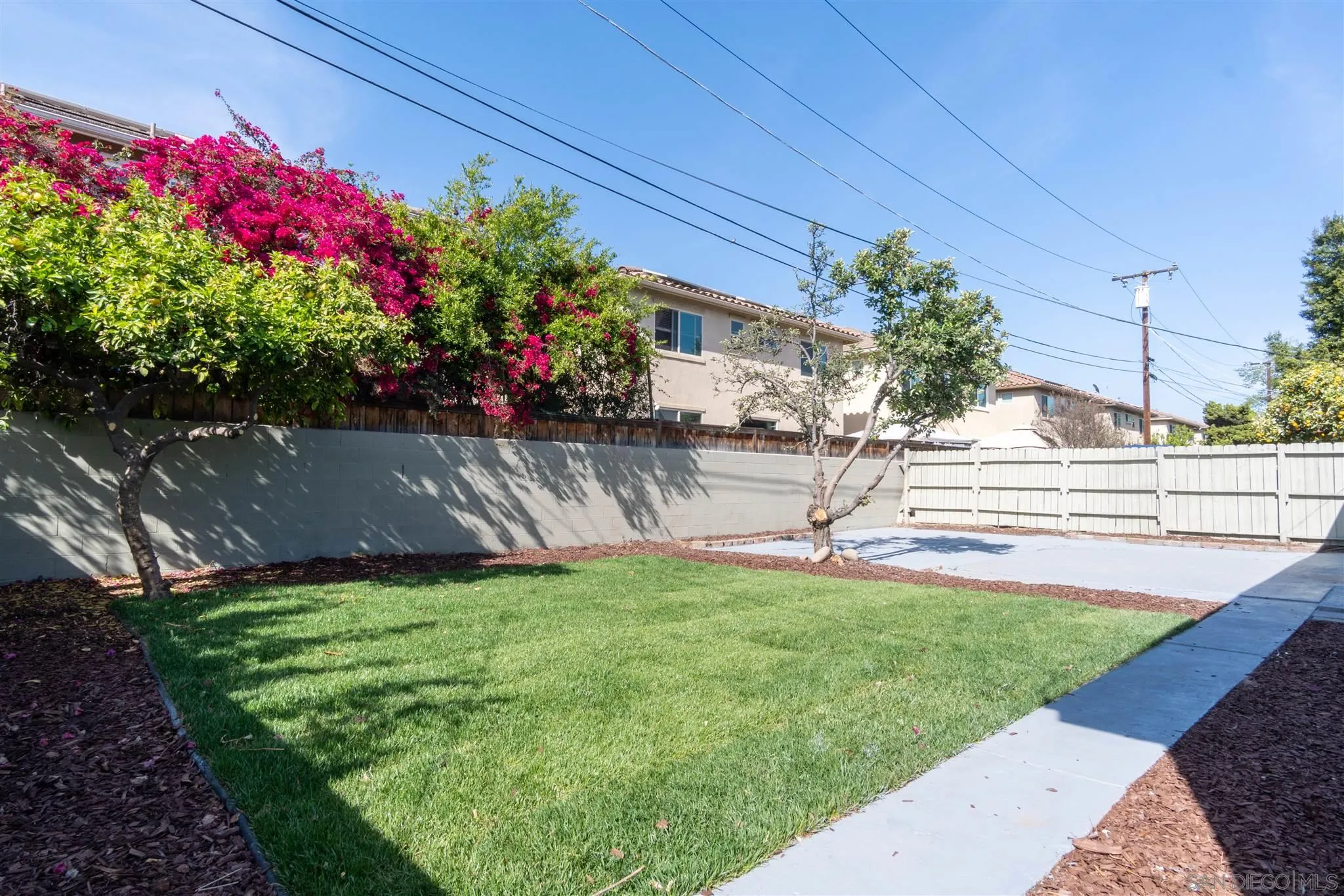 466 Cedar Street El Cajon, CA 92021 - Photo 23 of 26 a view of a backyard with a garden