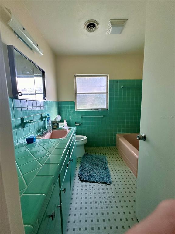 2800 Southland Road Mount Dora, FL 32757 - Photo 9 of 11 a bathroom with a sink a toilet and mirror