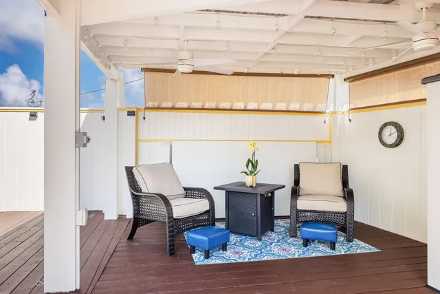 a view of dining room and wooden floor