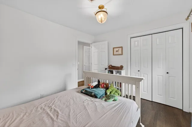 a view of kitchen with cabinets