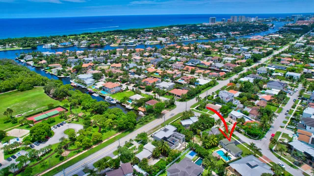 a view of a hall with dining area
