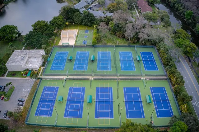 a view of a yard with an outdoor space