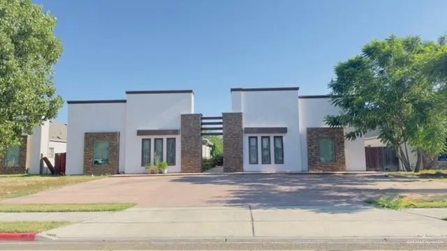 a view of a building with a street