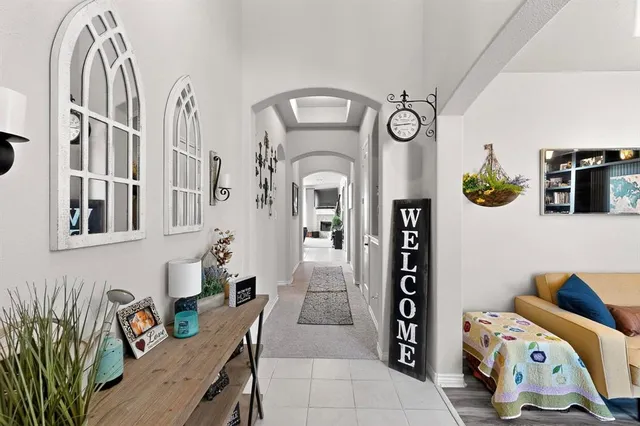 a view of a livingroom with furniture and toys