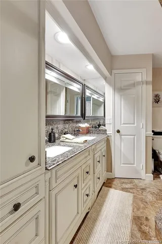 a view of a lake with outdoor space