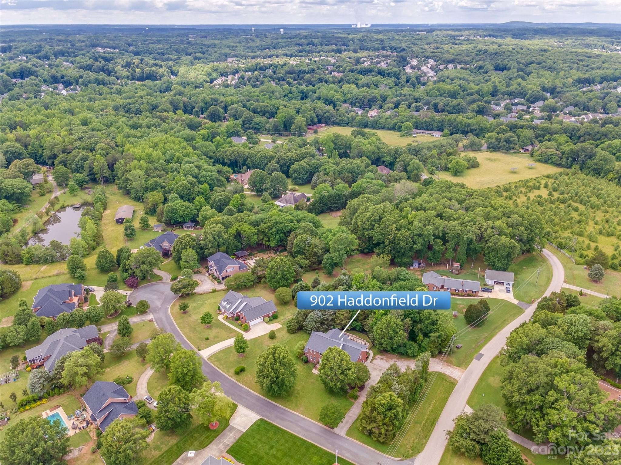 902 Haddonfield Drive Fort Mill, SC 29708 - Photo 3 of 44 an aerial view of residential houses with outdoor space and trees