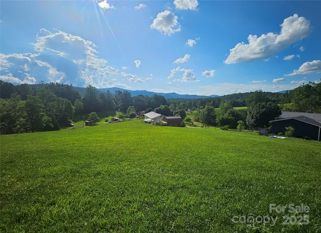 a view of a green field with lots of green space