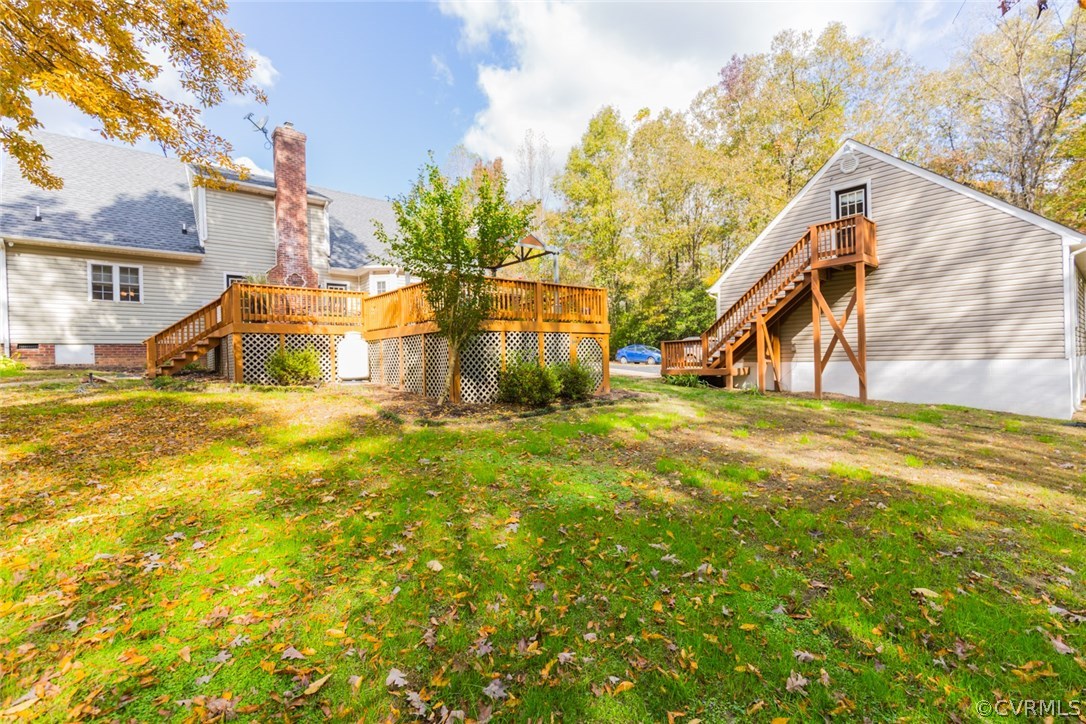 7157 Hughes Road Sandston, VA 23150 - Photo 47 of 47 Backyard views. Beautiful view from backyard showi