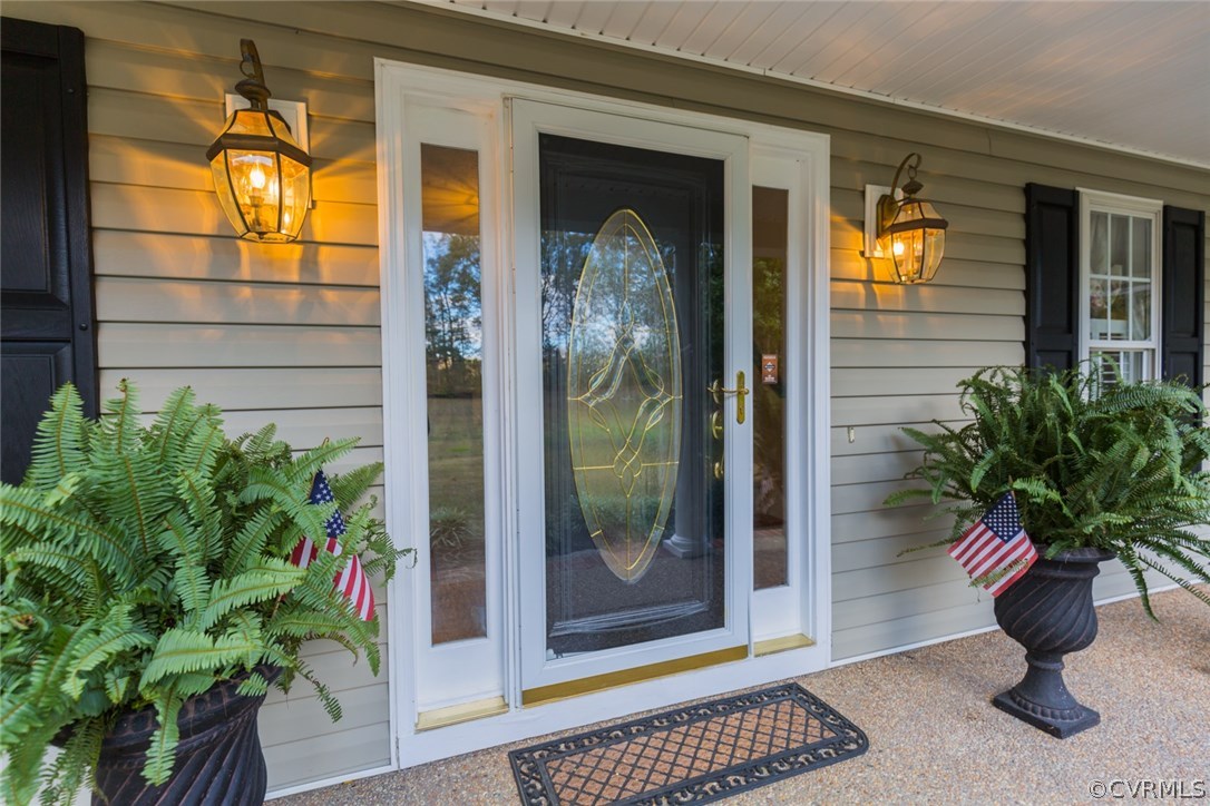 7157 Hughes Road Sandston, VA 23150 - Photo 5 of 47 Welcoming Door with southern - style, glass inser