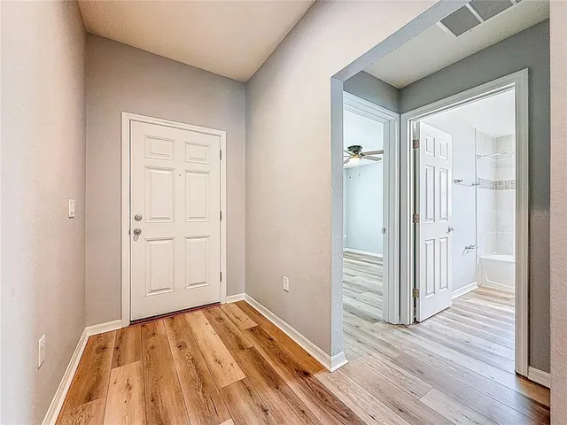 a view of kitchen and utility room